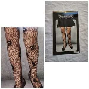 Skull Fishnet Tights Pantyhose Everyday Fashion Any Occasion Black